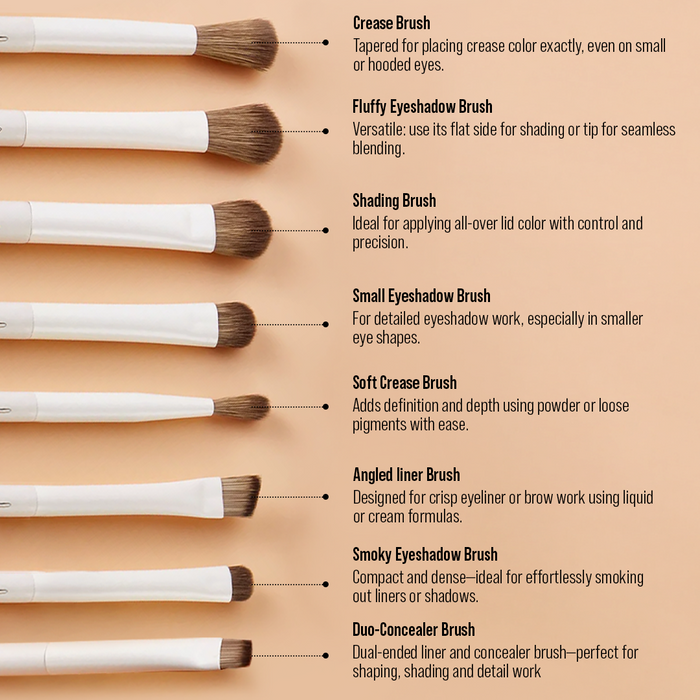 Jessup Beauty 14pcs Light Gray Comprehensive Collection