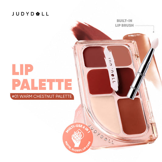 Judydoll 6-Color Multi-Use Lip Palette
