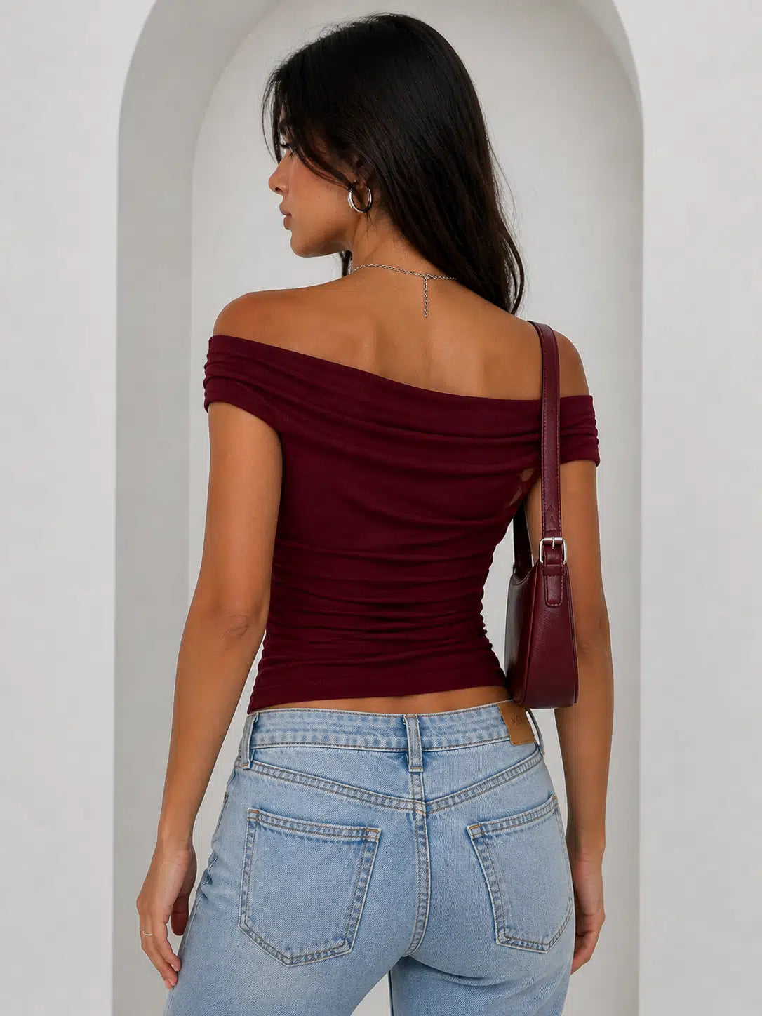 Off Shoulder Draped Top
