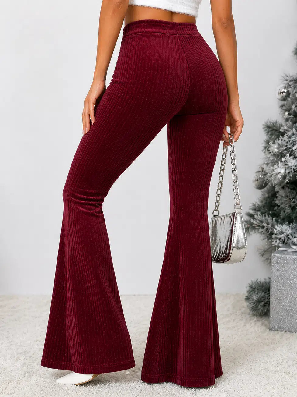 Ruby Luxe Velvet Flare Trousers