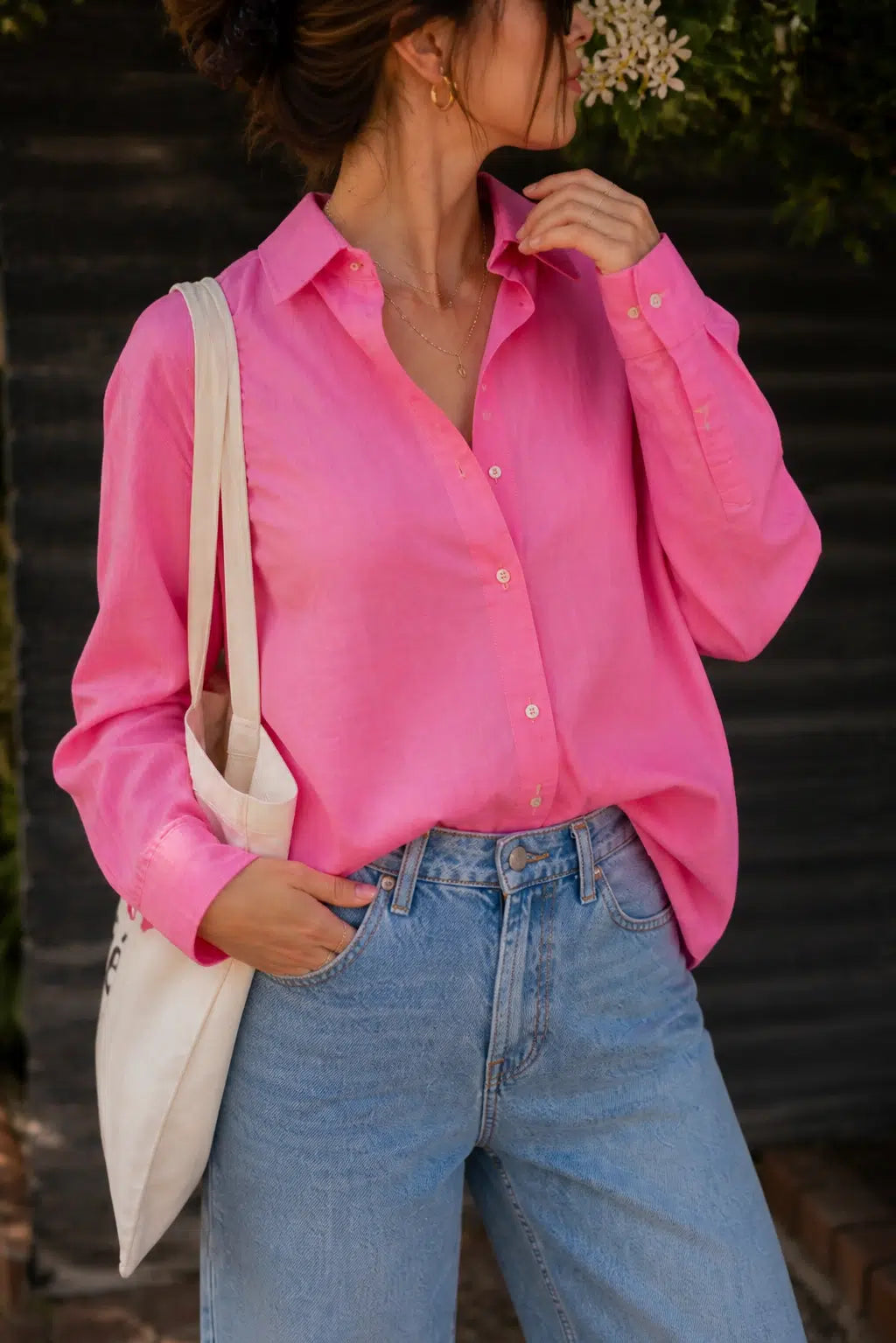Pink Oversized Shirt