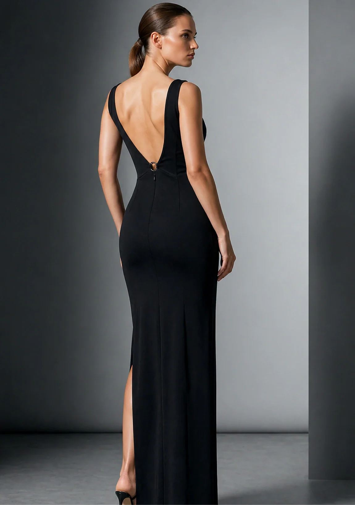 Noir Plunge Jumpsuit